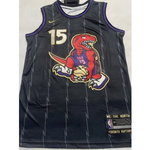 NBA Toronto 15 Vince Carter Black Nike Men Jersey