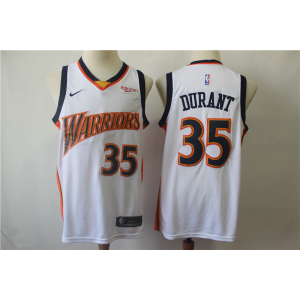 NBA Warrior 35 Kevin Durant White Nike Throwback Men Jersey