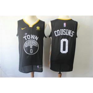 NBA Warriors 0 DeMarcus Cousins Black Nike Swingman Men Jersey