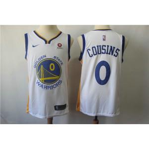 NBA Warriors 0 DeMarcus Cousins White Nike Swingman Men Jersey