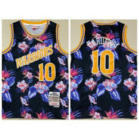 NBA Warriors 10 Tim Hardaway Black Fashion Hardwood Classics Men Jersey