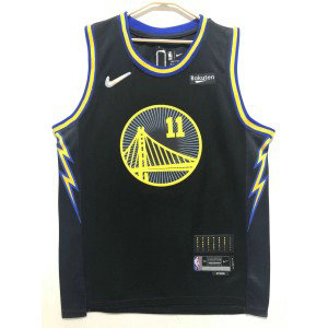 NBA Warriors 11 Klay Thompson Black 2021 City Nike Men Jersey