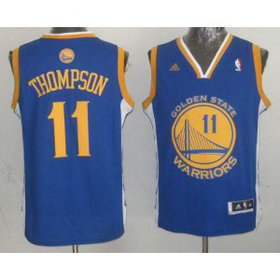 NBA Warriors 11 Klay Thompson Blue Revolution 30 Youth Jersey