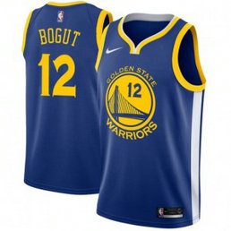 NBA Warriors 12 Andrew Bogut Blue Nike Men Jersey