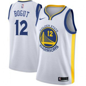 NBA Warriors 12 Andrew Bogut White Nike Men Jersey