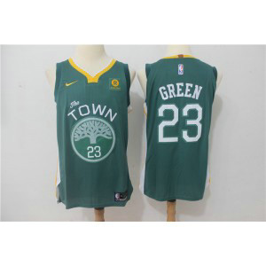 NBA Warriors 23 Draymond Green Green The Town Nike Men Jersey