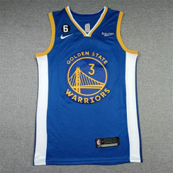 NBA Warriors 3 Jordan Poole Blue 2022-23 New Nike Men Jersey