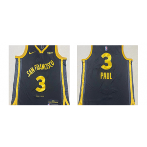 NBA Warriors 3 Paul Nike Men Jersey