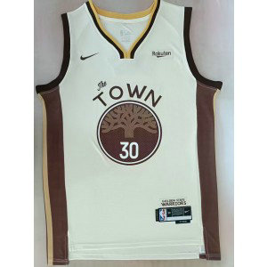 NBA Warriors 30 Curry White 2025 City Nike Men Jersey