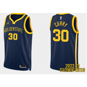 NBA Warriors 30 Stephen Curry 2022-23 Statement Edition Men Jersey