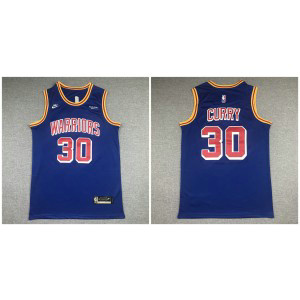 NBA Warriors 30 Stephen Curry 75th Anniversary Men Jersey