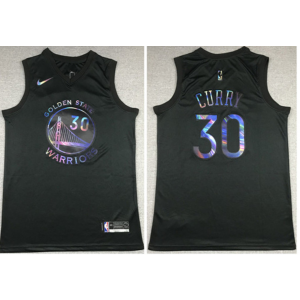 NBA Warriors 30 Stephen Curry Black Crucial Catch Nike Men Jersey