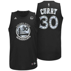 NBA Warriors 30 Stephen Curry Black Diamond Men Jersey