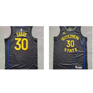 NBA Warriors 30 Stephen Curry Black Jordan Men Jersey