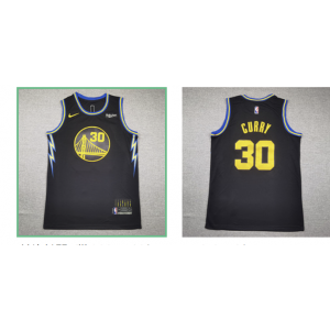 NBA Warriors 30 Stephen Curry Black Nike Men Jersey