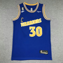 NBA Warriors 30 Stephen Curry Blue 2022-23 New Men Jersey