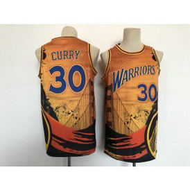 NBA Warriors 30 Stephen Curry San Francisco Men Jersey