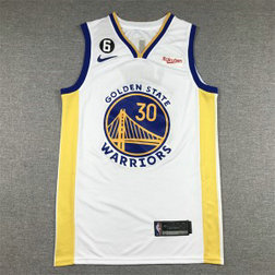 NBA Warriors 30 Stephen Curry White 2022-23 New Men Jersey