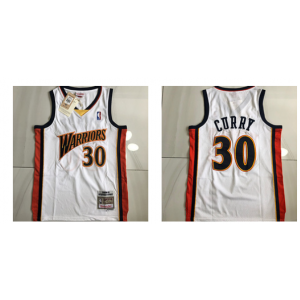 NBA Warriors 30 Stephen Curry White Men Jersey