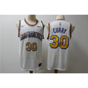 NBA Warriors 30 Stephen Curry White Nike Men Jersey 2