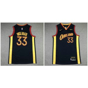 NBA Warriors 33 James Wiseman Blue City Nike Men Jersey