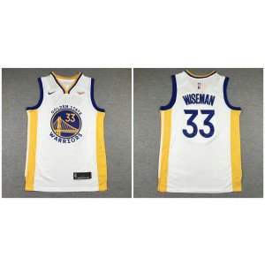 NBA Warriors 33 James Wiseman White Nike Men Jersey