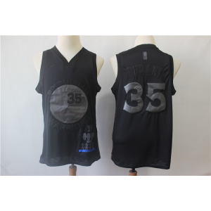 NBA Warriors 35 Kevin Durant Black MVP Honorary Edition Nike Men Jersey