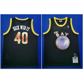 NBA Warriors 40 Sick WID It Men Jersey