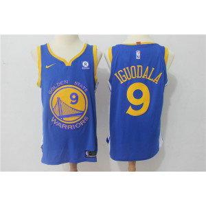 NBA Warriors 9 Andre Iguodala Blue Nike Men Jersey