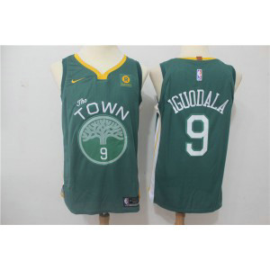NBA Warriors 9 Andre Iguodala Green Nike Authentic Men Jersey