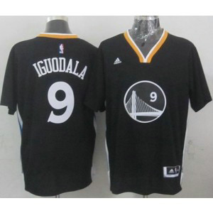 NBA Warriors 9 Andre Iguodala New Black Alternate Men Jersey