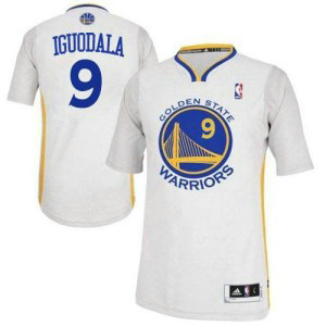 NBA Warriors 9 Andre Iguodala White Alternate Revolution 30 Men Jersey