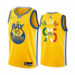 NBA Warriors Customized 2022 Gold Special Mexico Edition Nike Men Jersey