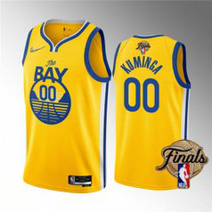 NBA Warriors Customized Yellow 2022 Finals Nike Men Jersey