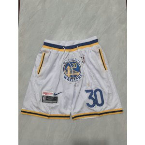 NBA Warriors White Shorts