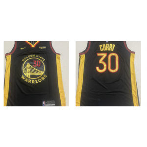 NBA Warrios 30 Curry Black Nike Men Jersey