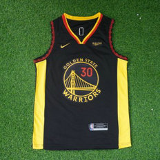 NBA Warrios 30 Stephen Curry Black Nike Men Jersey