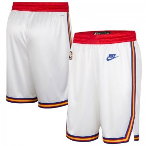 NBA Warrios White Shorts