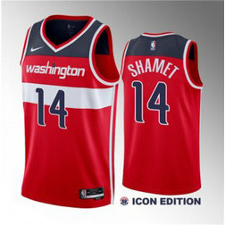 NBA Wizards 14 Landry Shamet Red 2023 Draft Icon Edition Nike Men Jersey