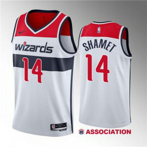 NBA Wizards 14 Landry Shamet White 2023 Draft Association Edition Nike Men Jersey