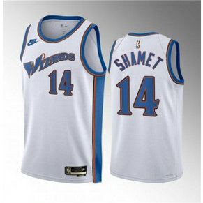 NBA Wizards 14 Landry Shamet White 2023 Draft Classic Edition Nike Men Jersey