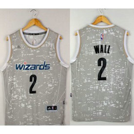 NBA Wizards 2 John Wall Grey City Light Men Jersey