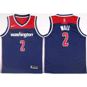 NBA Wizards 2 John Wall Navy Nike Men Jersey