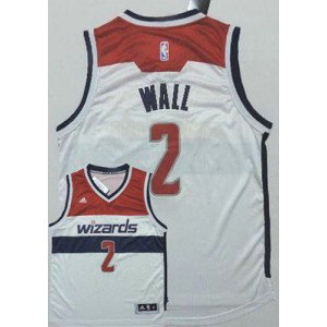NBA Wizards 2 John Wall New White Home Men Jersey