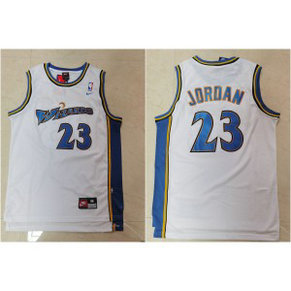 NBA Wizards 23 Michael Jordan White Nike Men Jersey 1