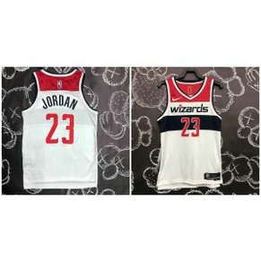 NBA Wizards 23 Michael Jordan White Nike Men Jersey