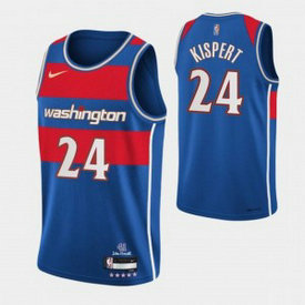 NBA Wizards 24 Corey Kispert 75th Anniversary 2021_2022 Blue City Edition Nike Men Jersey