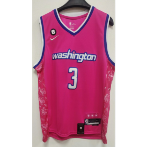 NBA Wizards 3 Bradley Beal 2022-23 Pink Nike Men Jersey