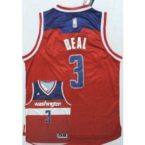 NBA Wizards 3 Bradley Beal New Red Road Men Jersey