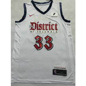 NBA Wizards 33 Kyle Kuzma White Nike Men Jersey